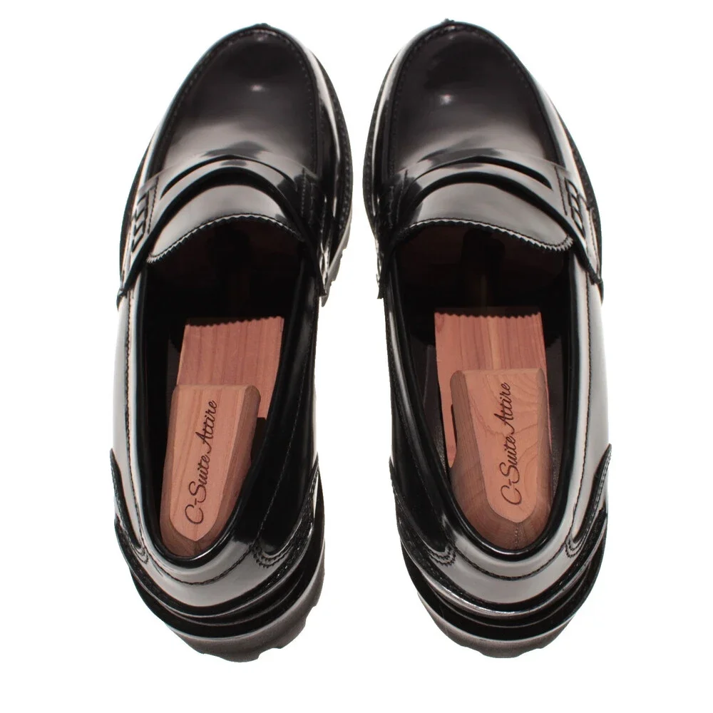 Tagilatore NWB Brody Slip On Loafers Size 44.5 (US 11.5) in Black Leather